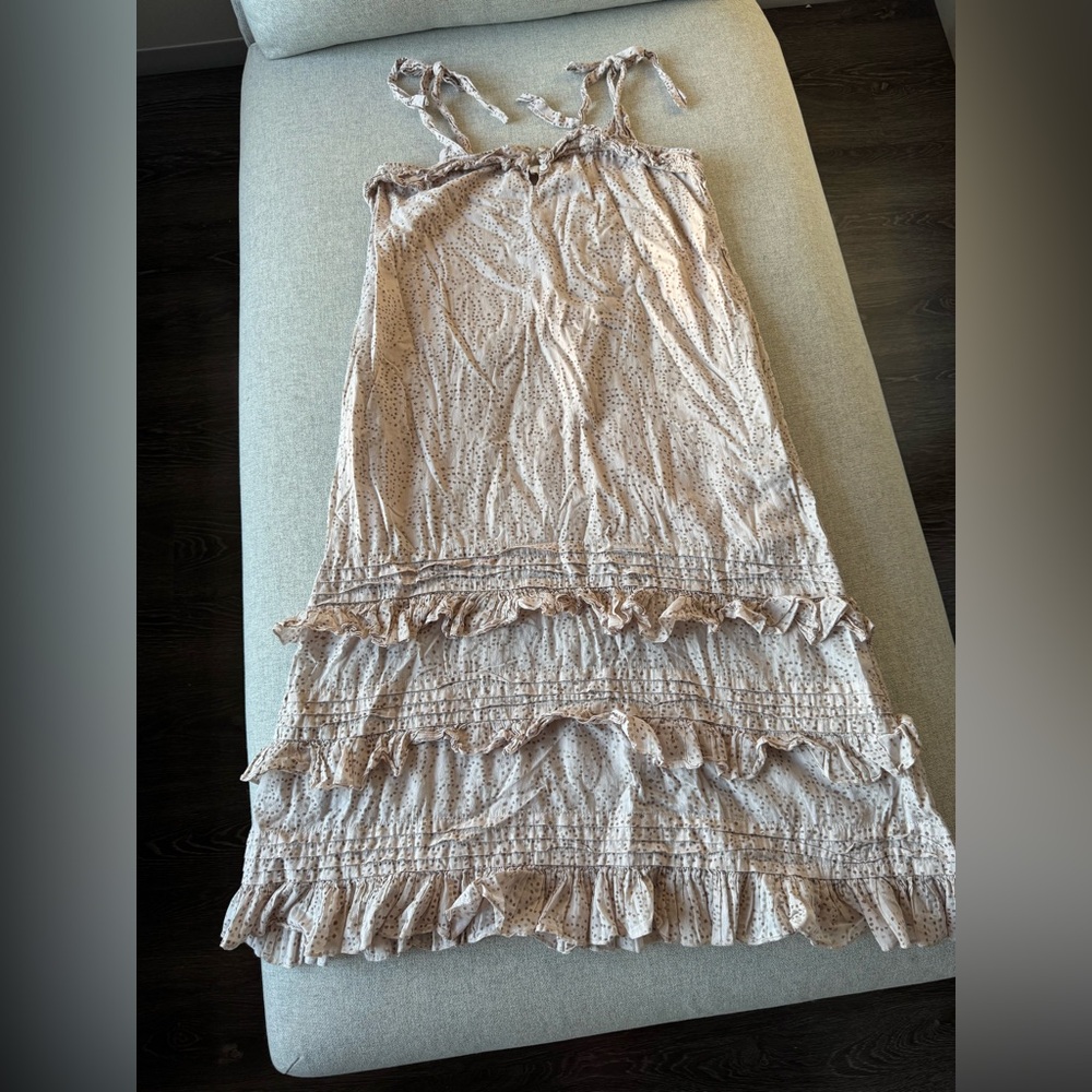 Cleobella Light Brown Ruffle Maxi Skirt